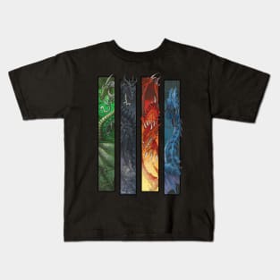 Elemental Dragons Kids T-Shirt